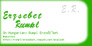 erzsebet rumpl business card